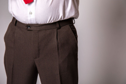 Брюки мужские чёрные демисезонные осенние весенние классические классика теплые шерстяные полушерсть костюмные офисные строгие деловые прямые 48 размер L XL