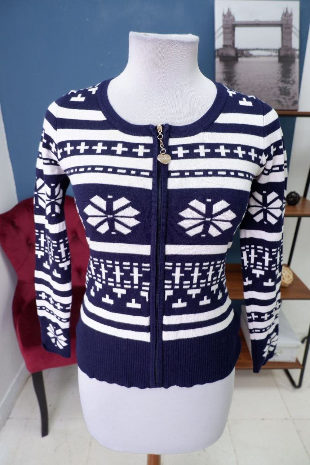 Кардиган на молнии 44 размер