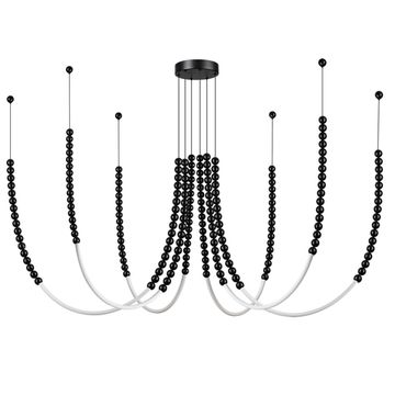 Потолочная люстра 70W 3500К 7149/70L черный Monella Odeon Light