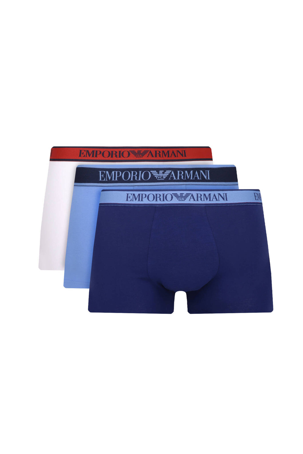 Трусики-боксеры 3шт. Emporio Armani - разноцветная(111473 4F717)