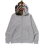 A Bathing Ape Bathing Ape Sweatshirts Cardigan Cotton Drop Shoulder Sleeve Moderate No Fleece Lined Zip Closure 0zxswmx07151p серый