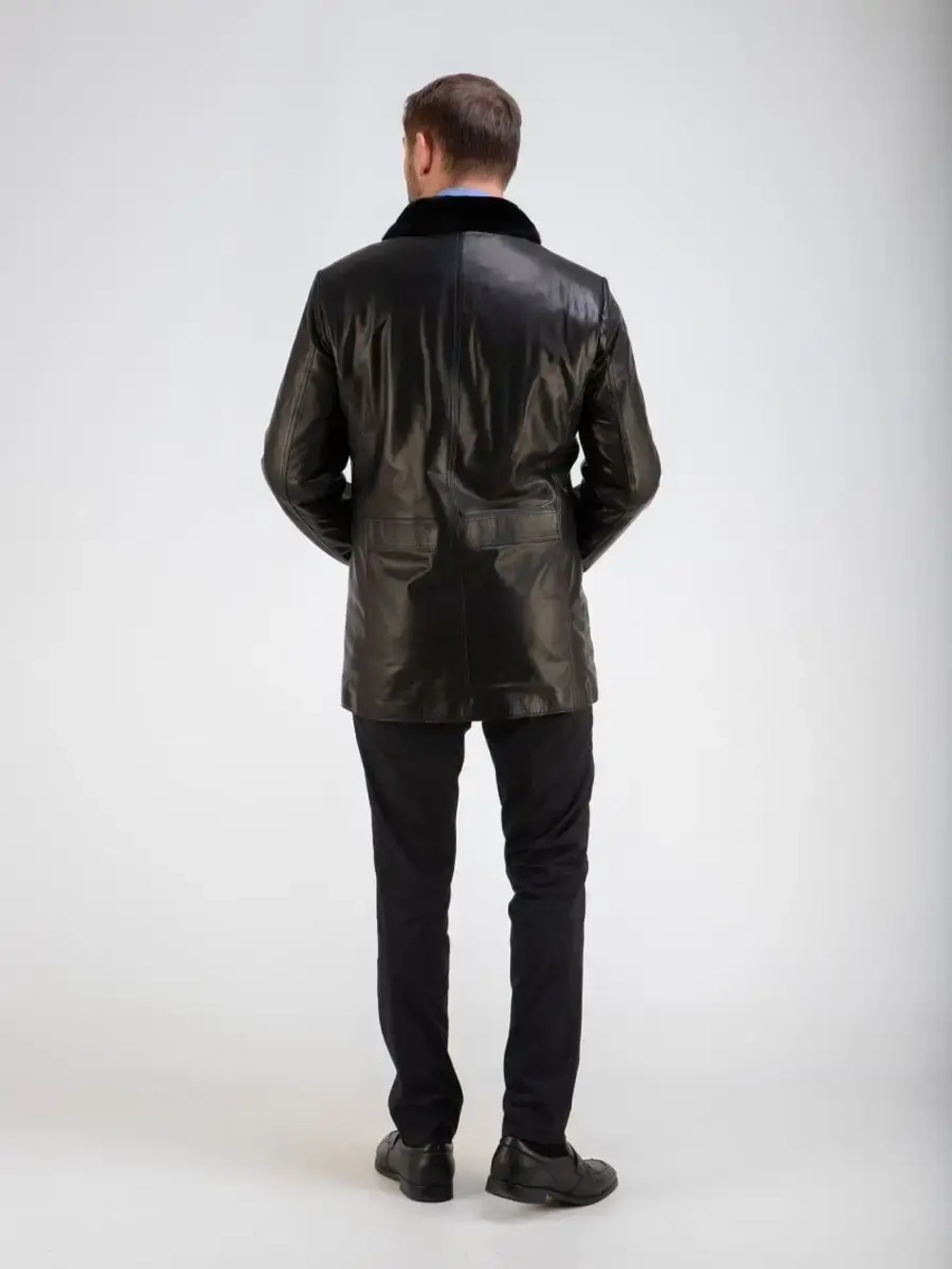 Дубленка мужская натуральная на меху куртка зимняя Турция