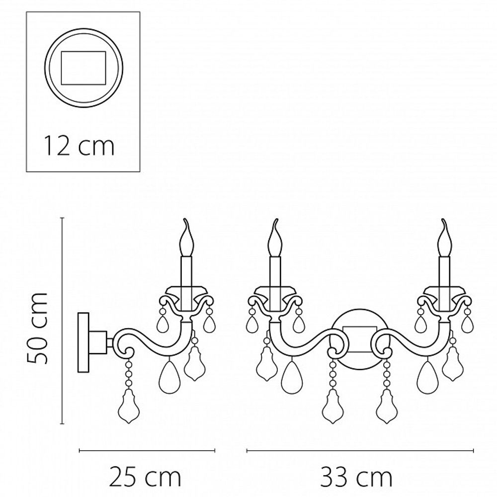 Бра Lightstar Lusso 788624