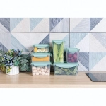 Контейнер для продуктов 0,55л круглый «SMART LOCK» зеленый