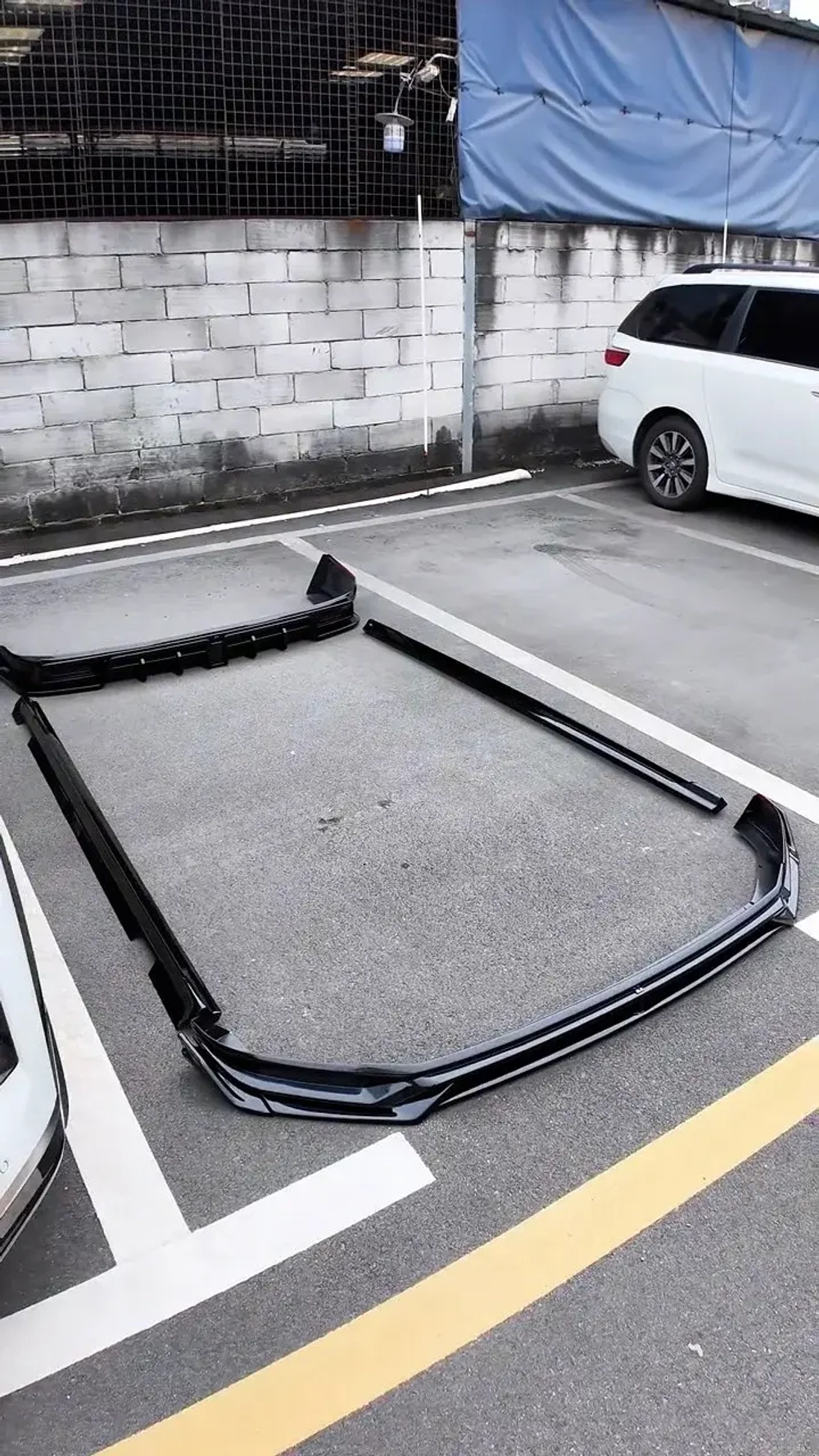 Обвес для ZEEKR 9X 2025+ Зикр Губа переднего бампера Боковые юбки Диффузор