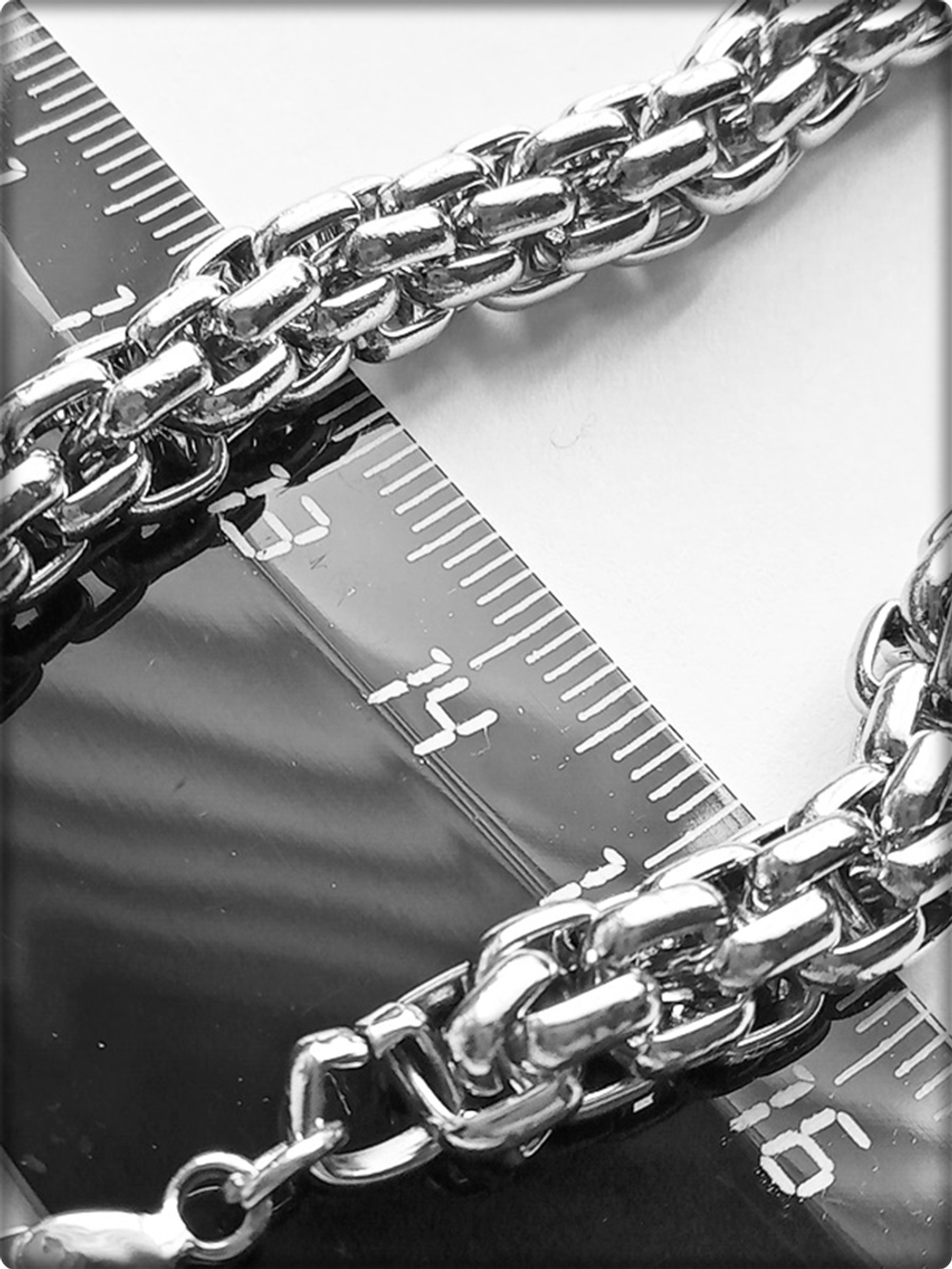 Мужской стальной браслет "Марк" 21см. Stainless Steel.