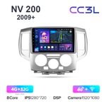 Teyes CC3L 9"для Nissan NV 200 2009+