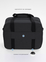 Сумка дорожная для ручной клади Pobedabags Премиум черный 36x30x27