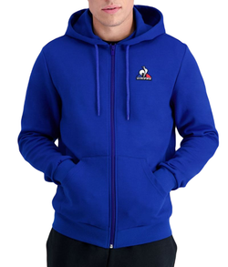 Мужская теннисная кофта Le Coq Sportif ESS Full Zip Hoody N°4 SS23 - небесный