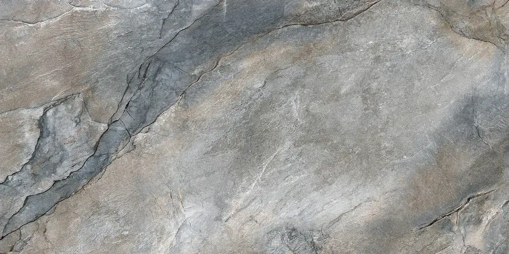 Керамогранит Alma Ceramica GFA114VLC70L Vulcano 114x57 серый лаппатированный под камень