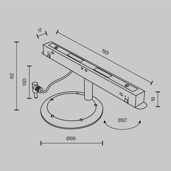 Коннектор для Яндекс Станции Мини Maytoni Exility TRA034CVC-B
