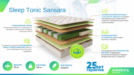 Матрас SLEEP TONIC Sansara