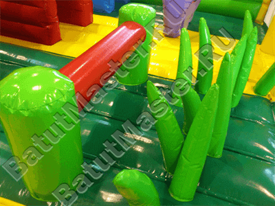 Надувной коммерческий батут "Джунгли"