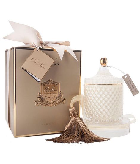 Blonde Vanilla, большая кремовая свеча Арт-деко с кисточкой, Cote Noire