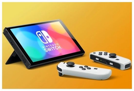 Игровая приставка Nintendo Switch OLED 64 ГБ, неоновый синий/неоновый красный