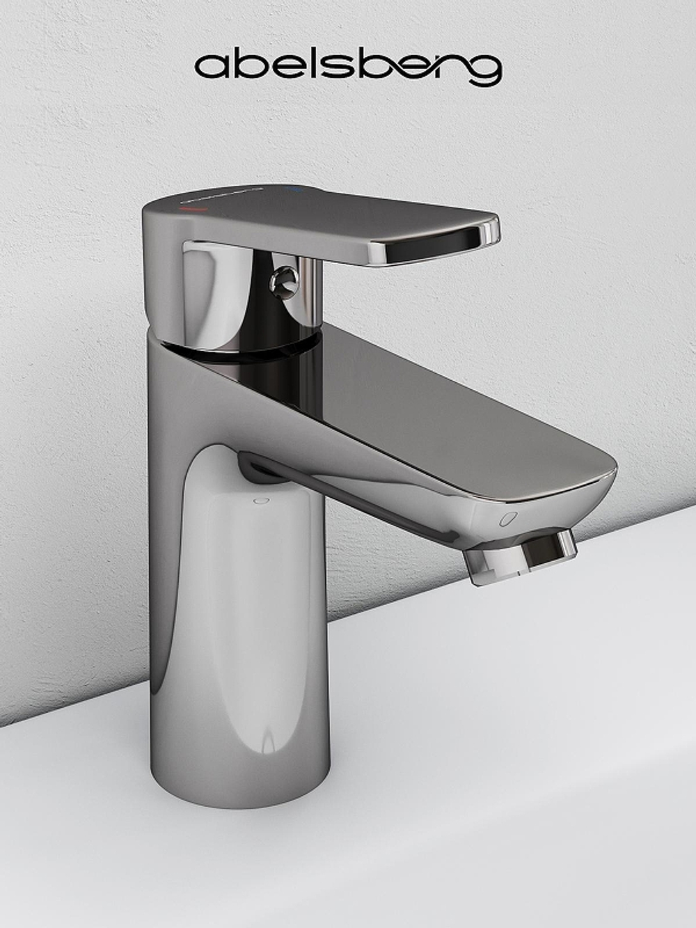 Смеситель для раковины Abelsberg Lineara UNF23508CH цвет Глянцевый хром