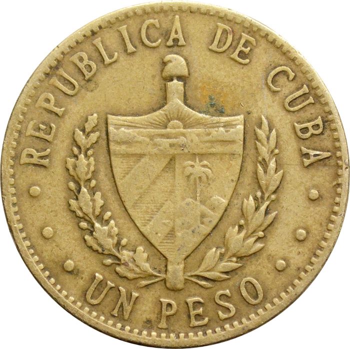 1 песо 1983-1989 Куба VF-XF