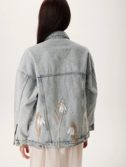 Жакет джинсовый классический АУРА, голубой