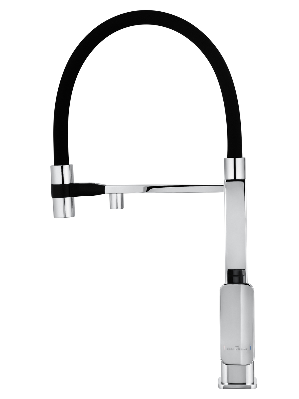 Смеситель для кухни с гибким изливом и подключением фильтра WONZON & WOGHAND, Хром (WW-88458012-CR)