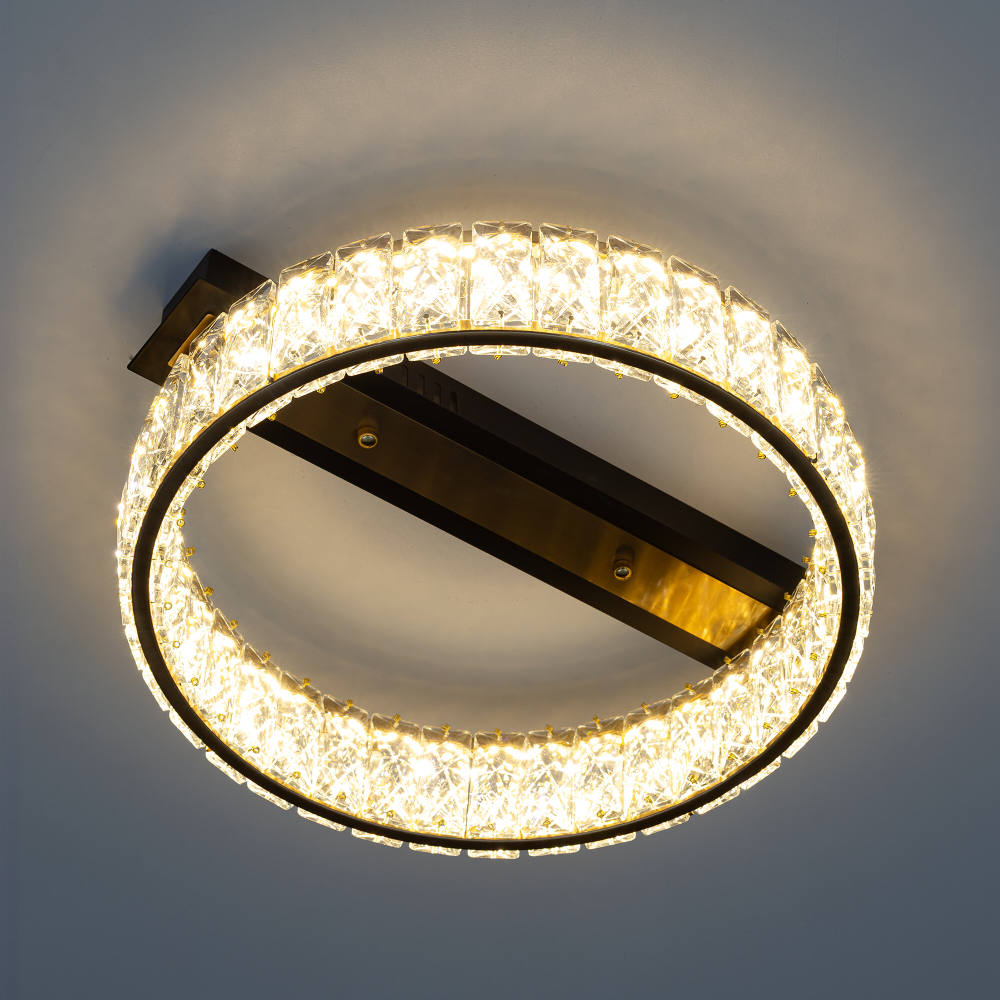 Citilux PALANT CL325142 LED Люстра хрустальная Чёрный+Бронза