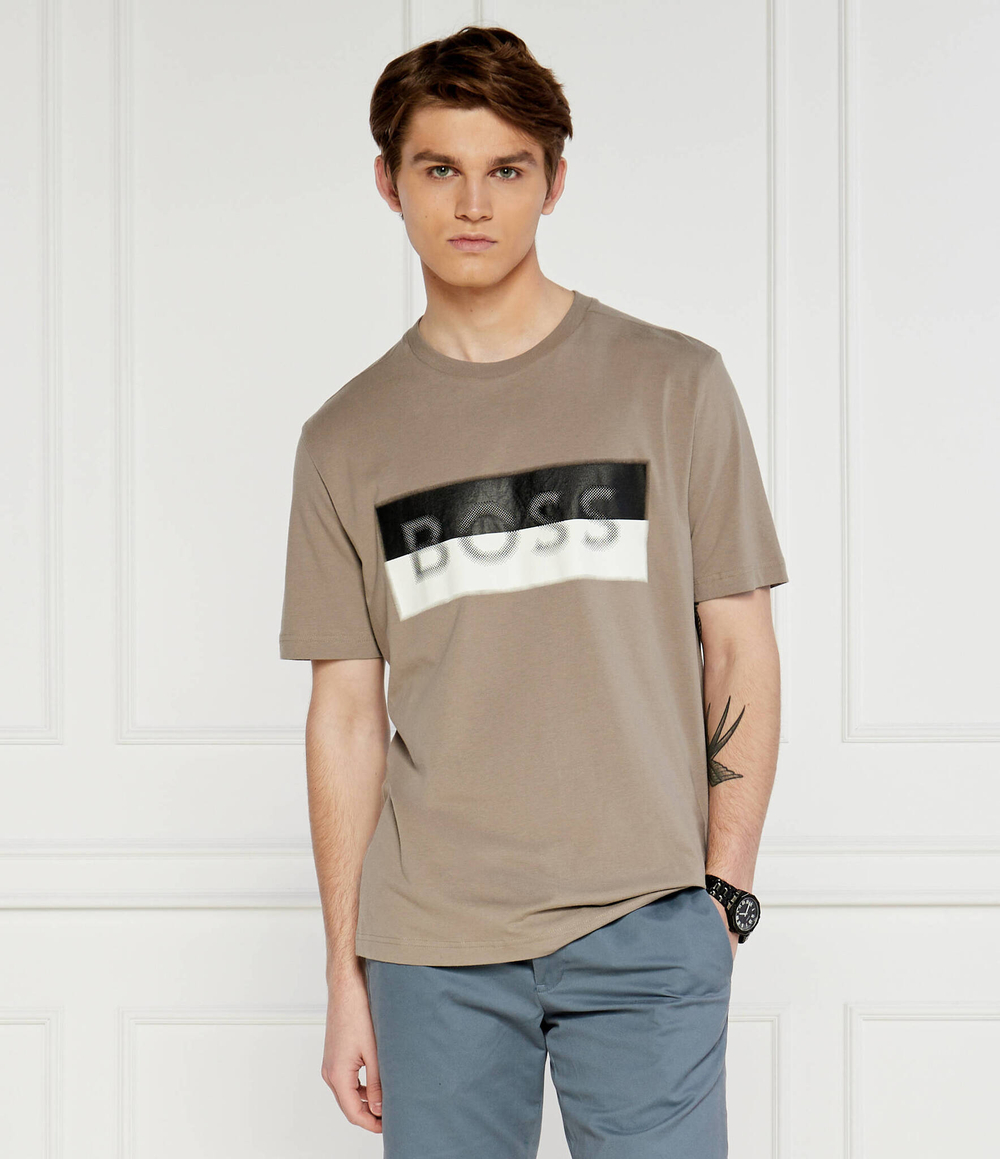 Футболка Tee BOSS GREEN - хаки(50512998)