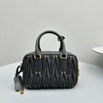 Miu Miu Matelasse Nappa Leather Top Handle Bag 19 cm