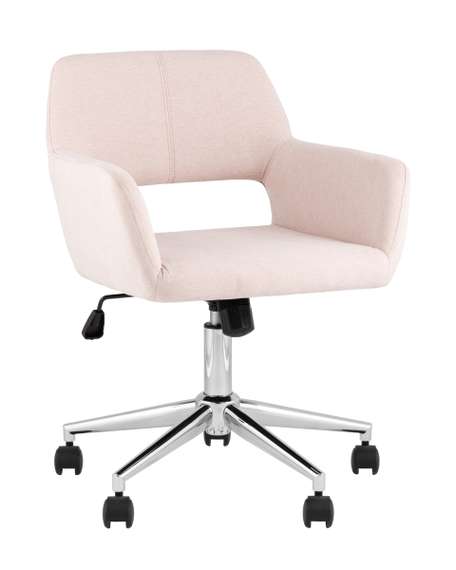 Стул офисный ROSS рогожка светло-розовый