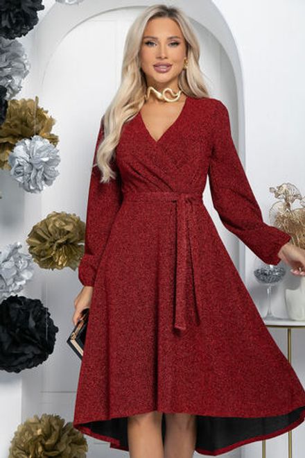 Платье праздничное Загадай желание (красное) П14468-49М LT Collection