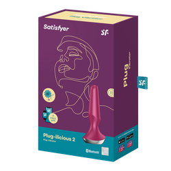 Анальная пробка Satisfyer Plug-ilicious 2 красная