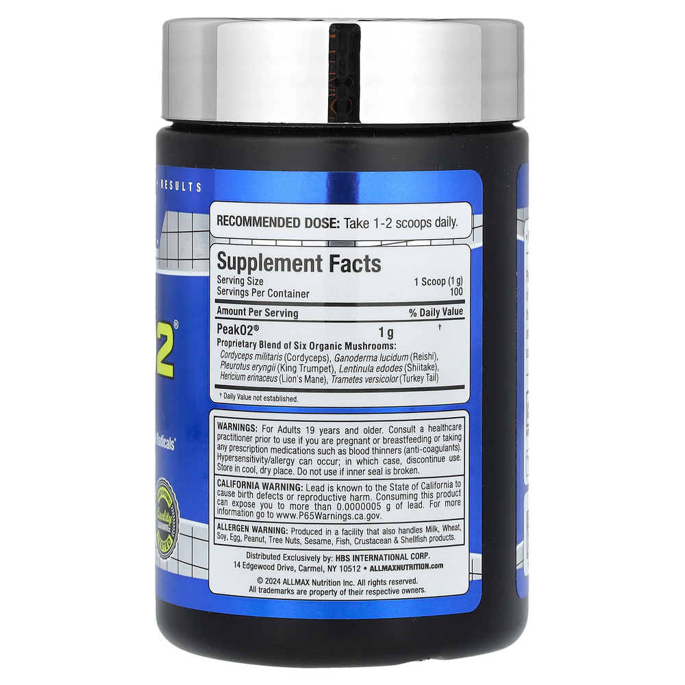 ALLMAX, Essentials, Peak02, 100 г (3,53 унции)