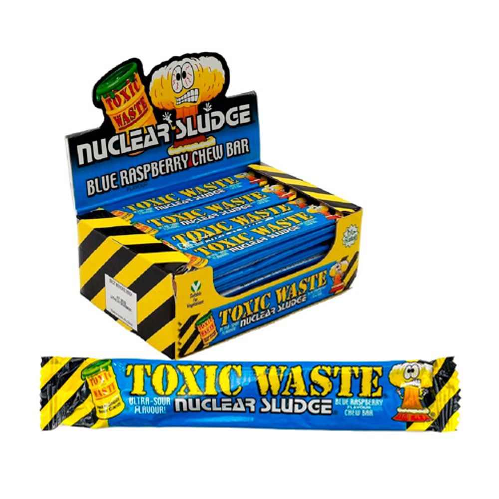 Жев.конфета Toxic Waste Nuclear sludge Blue Raspberry 20гр