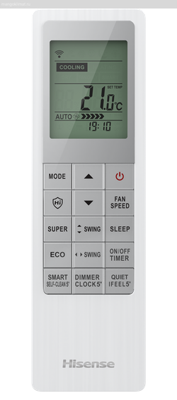 Инверторная сплит-система Hisense серии CHAMPAGNE CRYSTAL SUPER DC Inverter (R32) AS-10UW4RVETG01(C) (комплект)