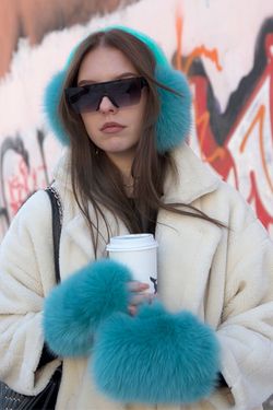 Брелок из меха «Енотик»