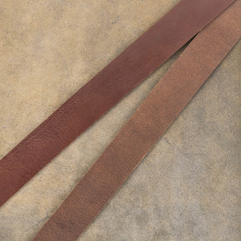 Ременная заготовка Миссури МС12 цв. Коньячный, толщ. 3,3-3,5 мм