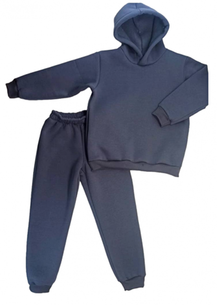 Спортивный костюм "ОВЕРСАЙЗ" 3701/9 темно-серый, 3хн