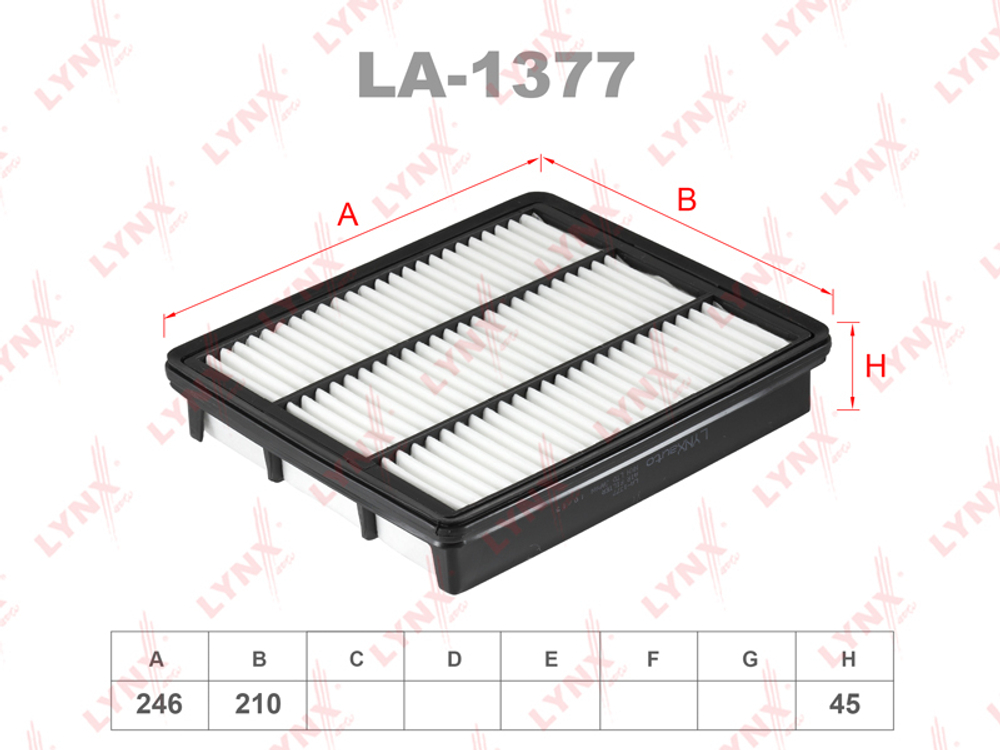 Фильтр воздушный  LYNX   LA-1377
