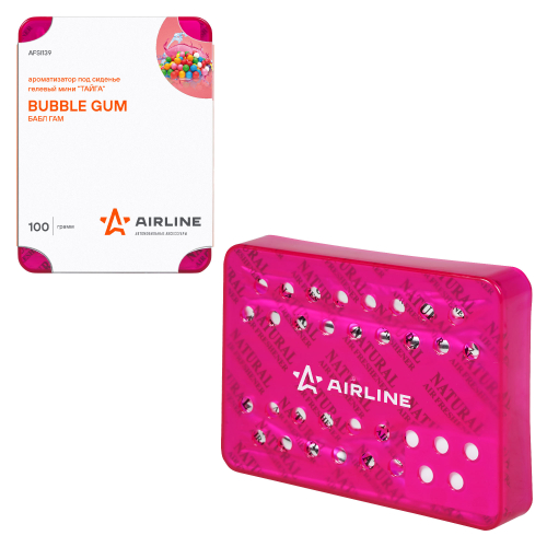 Ароматизатор под сиденье Airline Тайга гелевый мини бабл гам