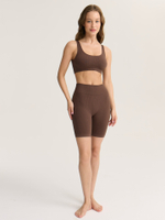 Бесшовные укороченные велосипедки в рубчик