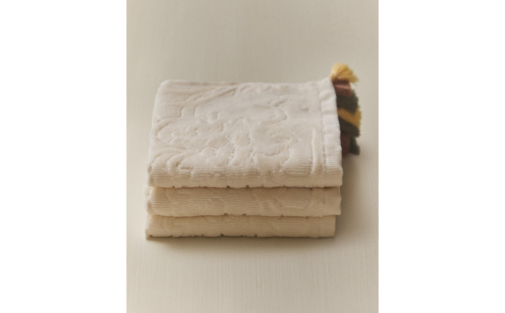 Zara Home Набор полотенец из хлопка, 30x30 см (3 шт.) · 3519/002