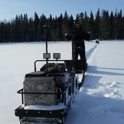 Мотобуксировщик MOTODOG 500 (20 л.с. передний привод)