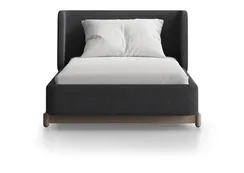 Кровать Basic спальное место 90*200 см (серый, букле)