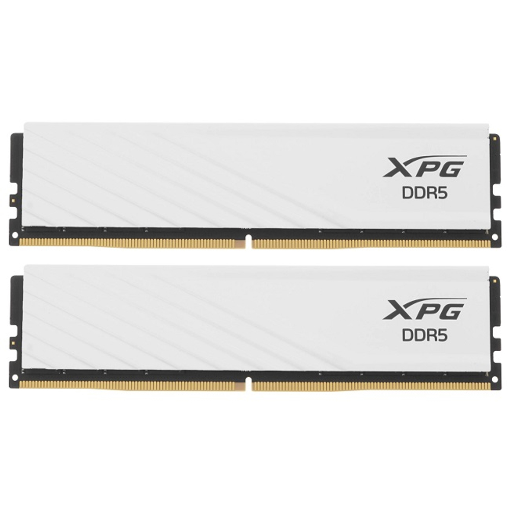 Модуль памяти DIMM DDR5 64Gb, 5600Mhz, 2x32Gb, ADATA XPG Lancer Blade RGB White (AX5U5600C4632G-DTLABWH)