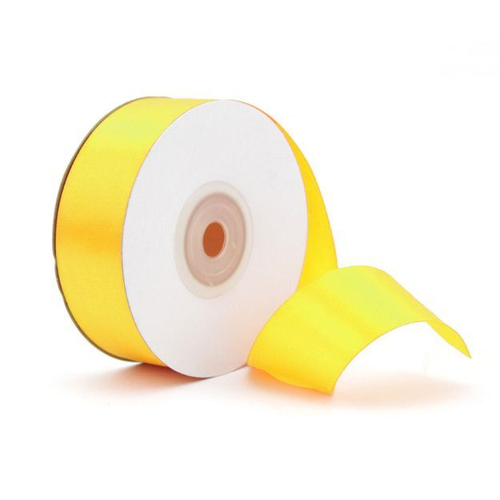 Лента Атлас Желтый / 12 мм * 22,85 м