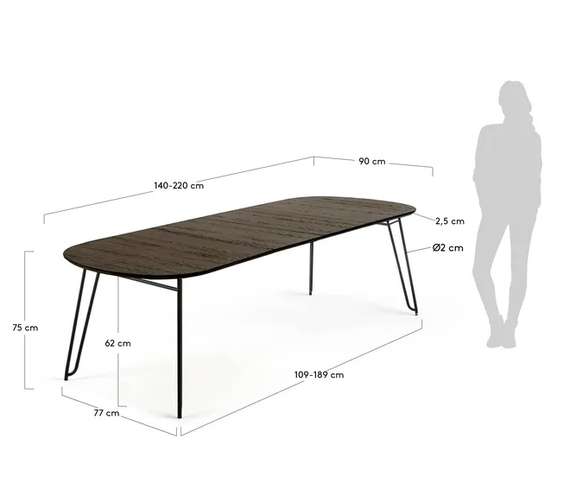 Стол Norfort раскладной 140-220х90 см