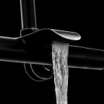 Душевая стойка Vincea Esse VSFS-1E1TMB термостатическая, черный