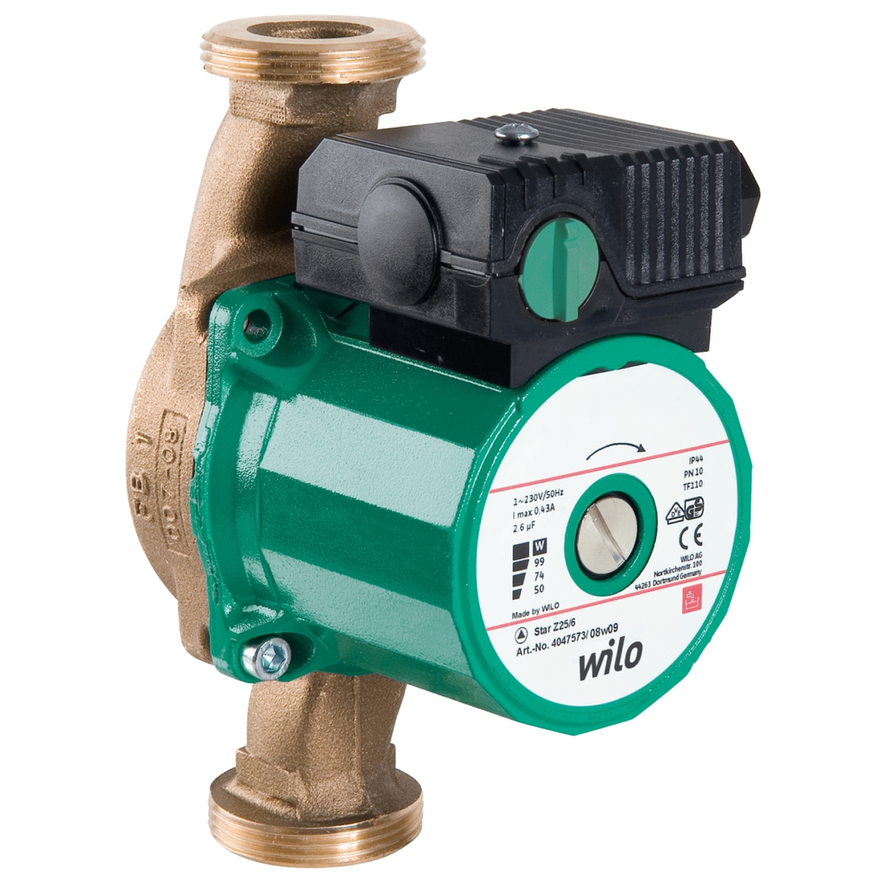 Насос циркуляционный Wilo Star-Z 20/7-3 150 (1х220В; 0,15кВт)