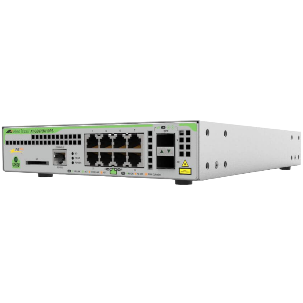 Коммутатор (свитч) Allied Telesis AT-GS970M/10PS-R