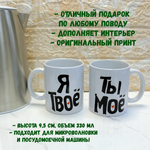 Кружки парные с приколом "Шрек и Фиона"