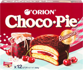 Пирожное ORION Choco Pie Вишня, 360г
