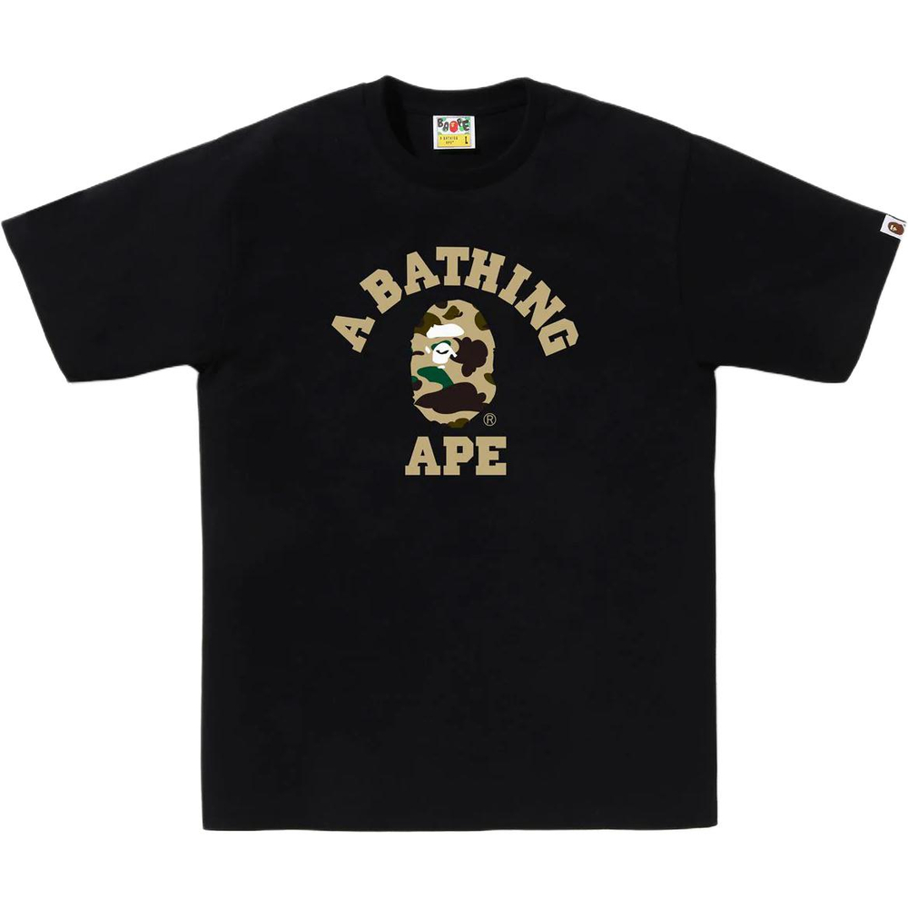 A Bathing Ape Bathing Ape Футболка Cotton Regular Straight Fit 1m30 110 013 черный желтый